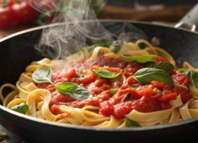 طرز تهیه پاستا با گوجه و سیر؛ غذای ایتالیایی خانگی و خوشمزه طرز تهیه پاستا با گوجه و سیر؛ غذای ایتالیایی خانگی و خوشمزه